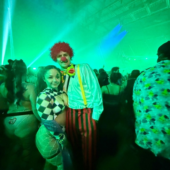 Harlequin Patterned Rave set - Picture 3 of 3